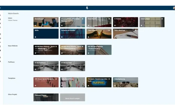 Corporate Design bei PLANTA pulse Board Übersicht